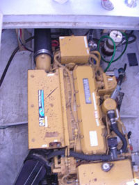 38' Young Brothers Yacht engine