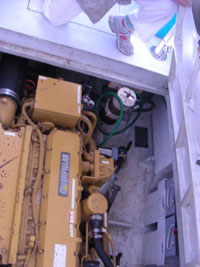 38' Young Brothers Yacht engine